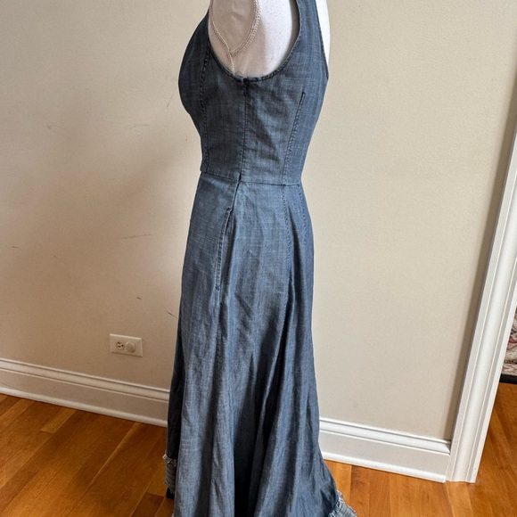 Trina Turk One Shoulder Denim Blue Dress, Size 6 - Picture 4 of 10